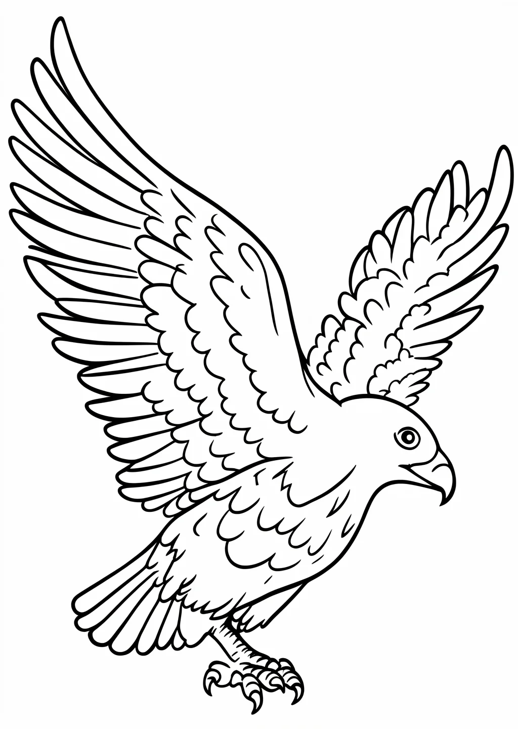Adler Ausmalbild – Ausmalbild Vorlage