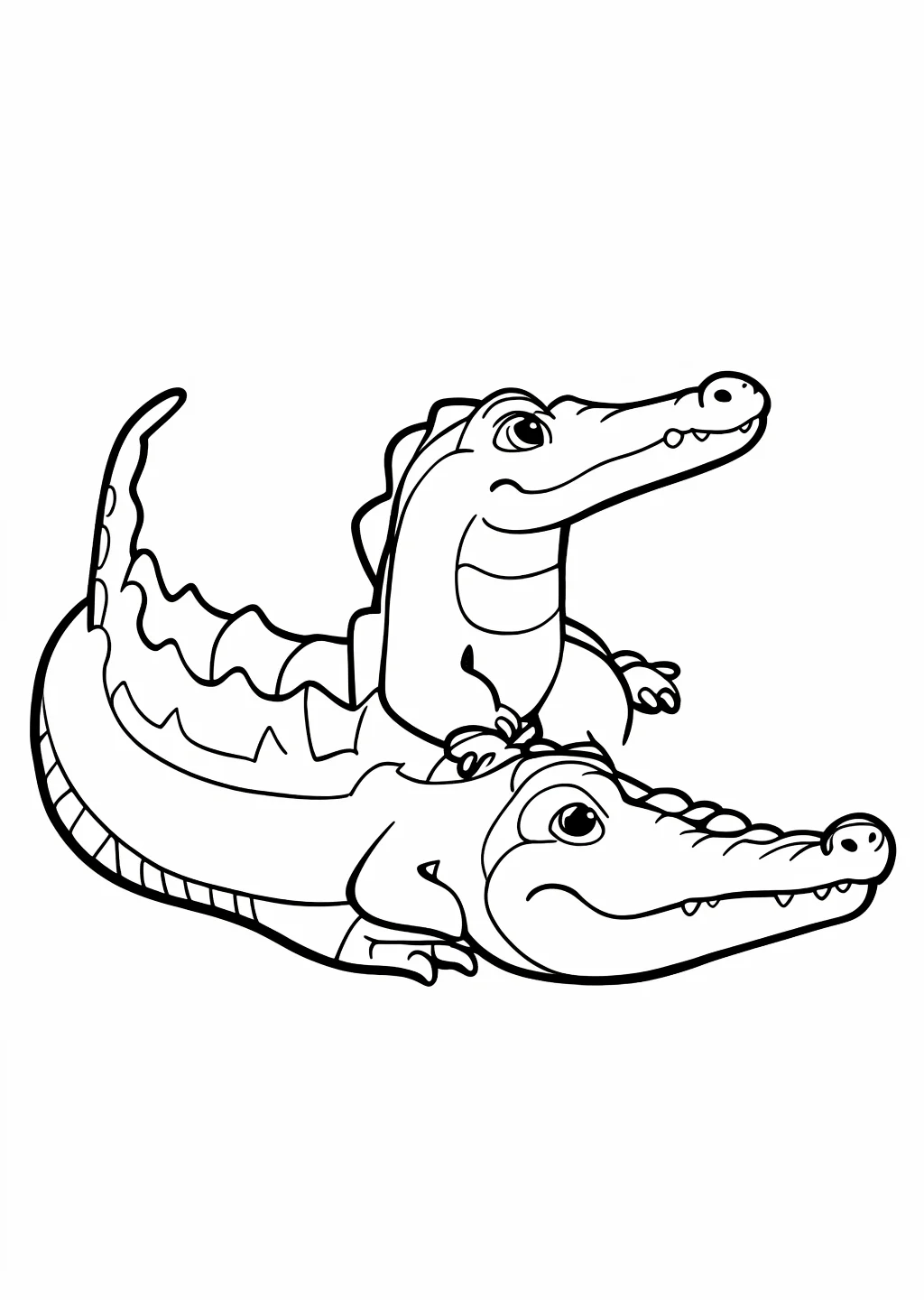 Alligator Ausmalbild