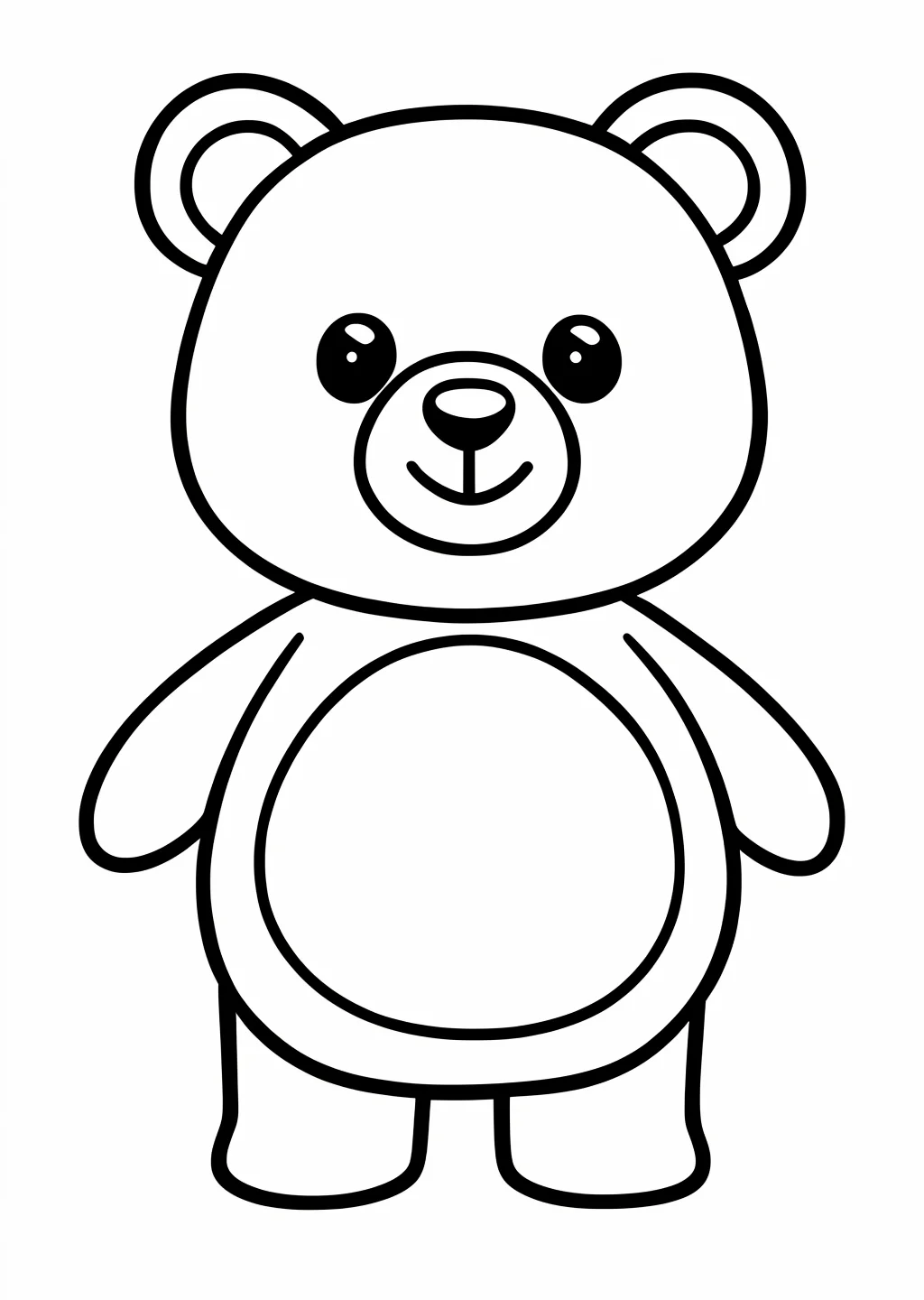 Bär Ausmalbild