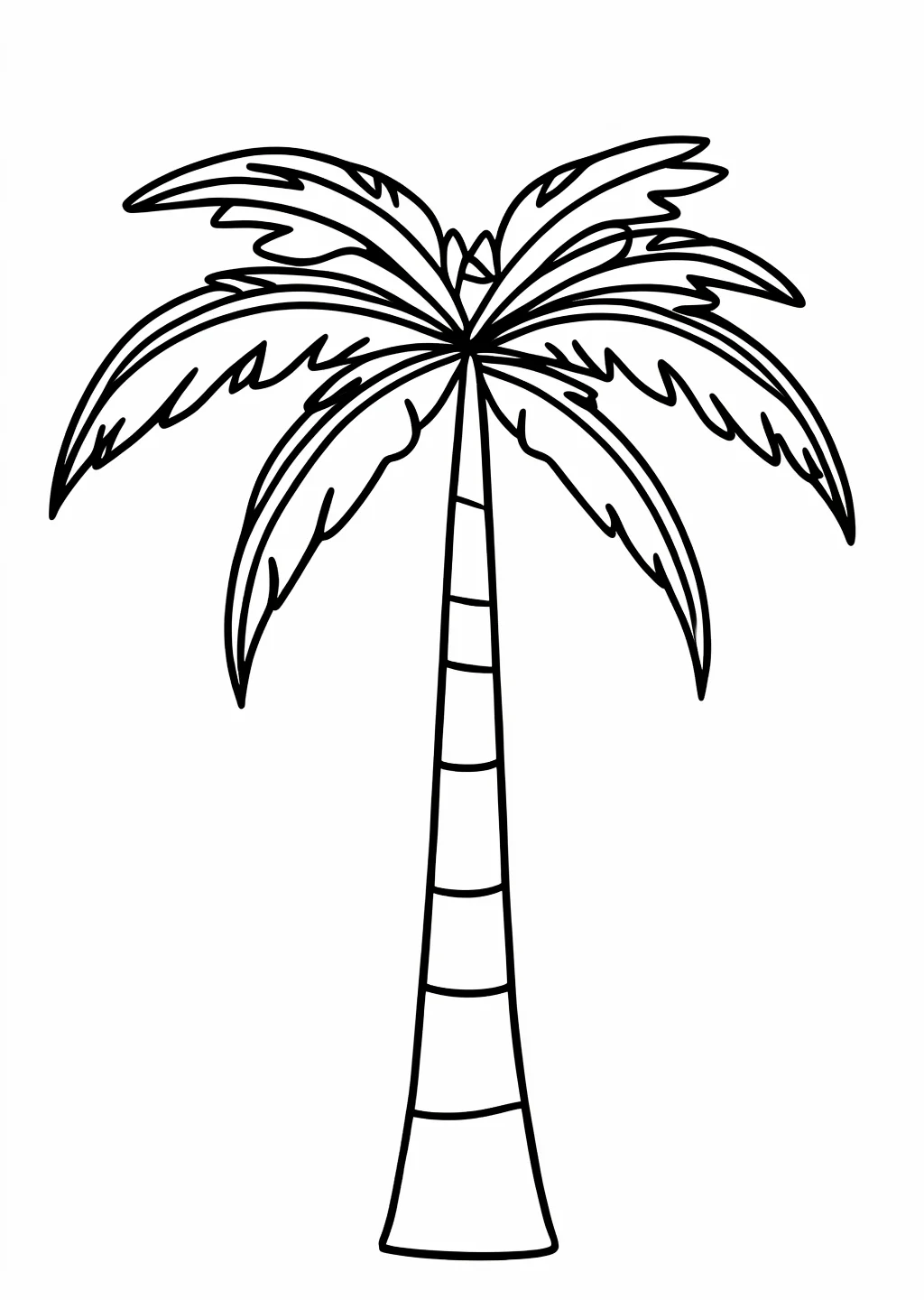 Palme Ausmalbild – Ausmalbild Vorlage