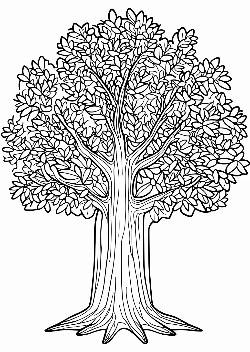 Baum Ausmalbild