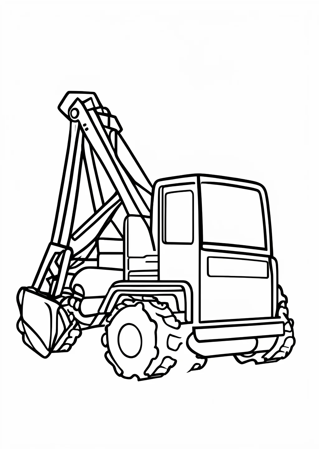 Bohrwagen Ausmalbild