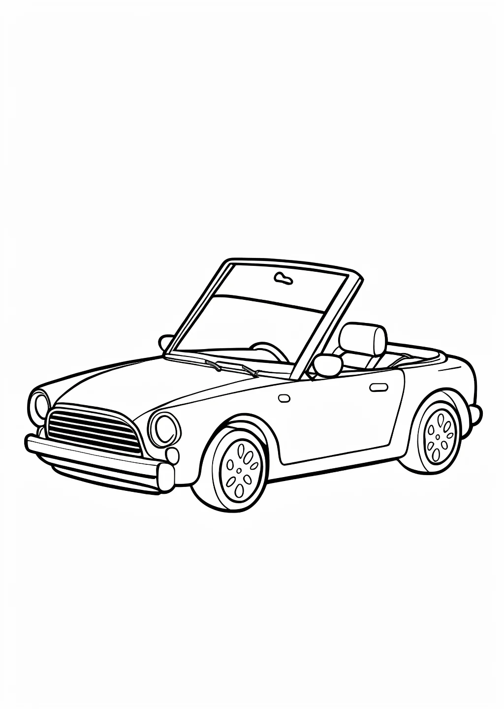 Cabrio Ausmalbild