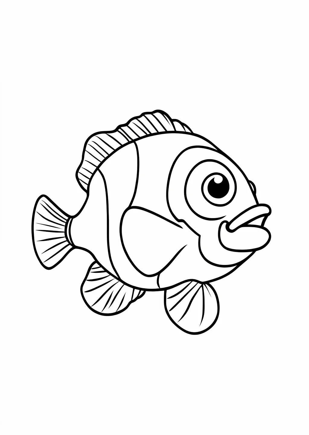 Clownfisch Ausmalbild – Ausmalbild Vorlage