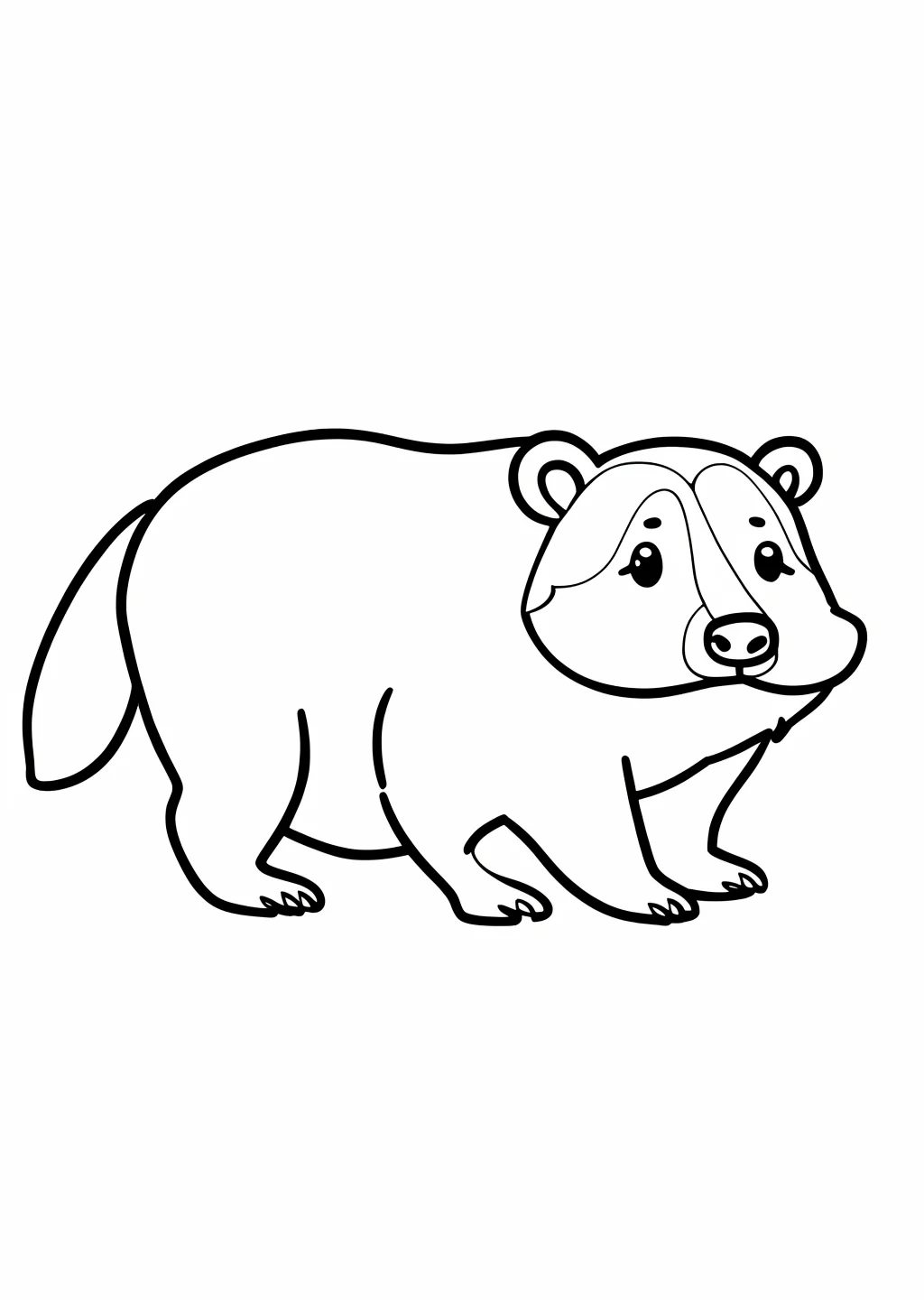 Dachs Ausmalbild – Ausmalbild Vorlage