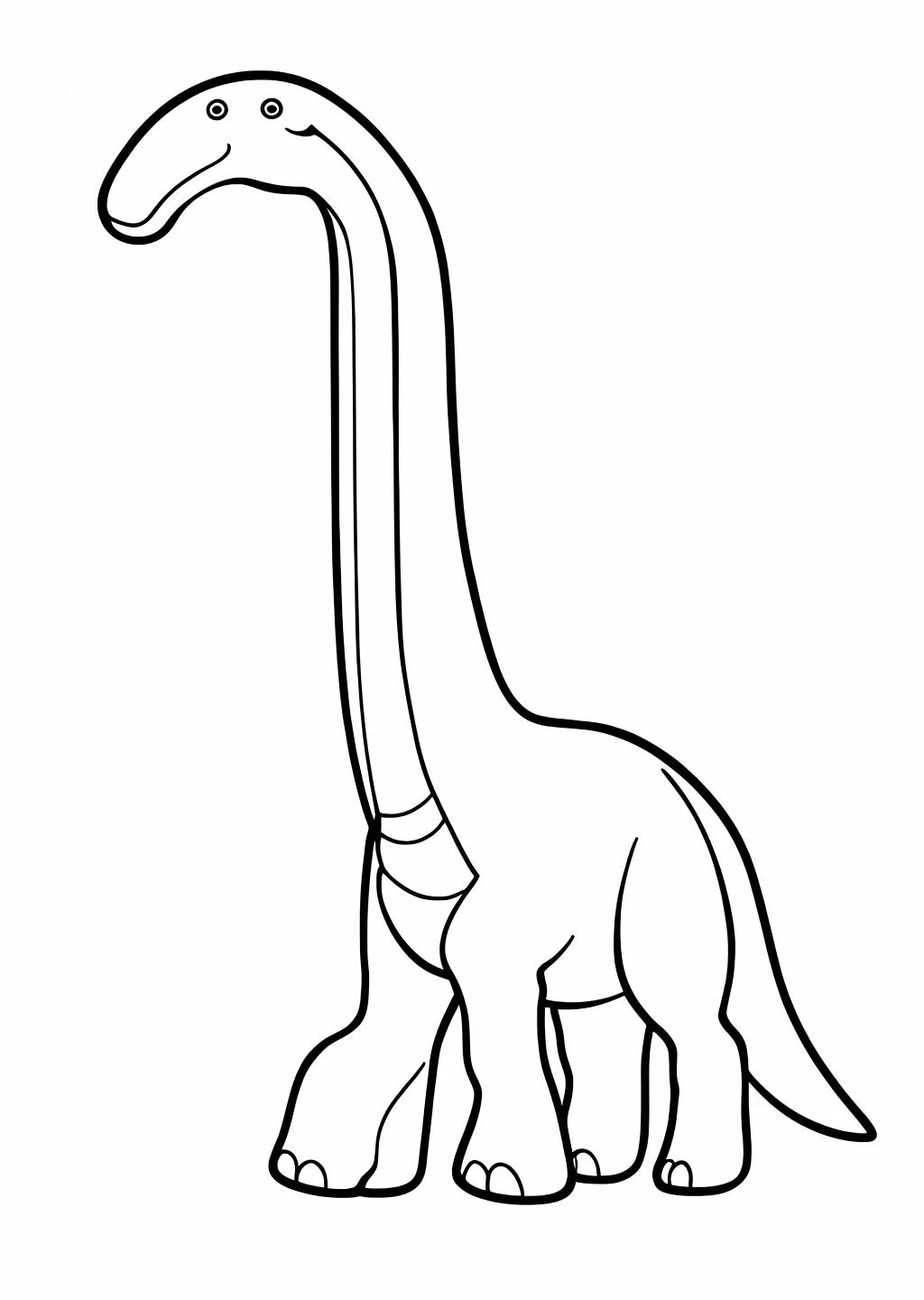 Brachiosaurus Ausmalbild – Ausmalbild Vorlage