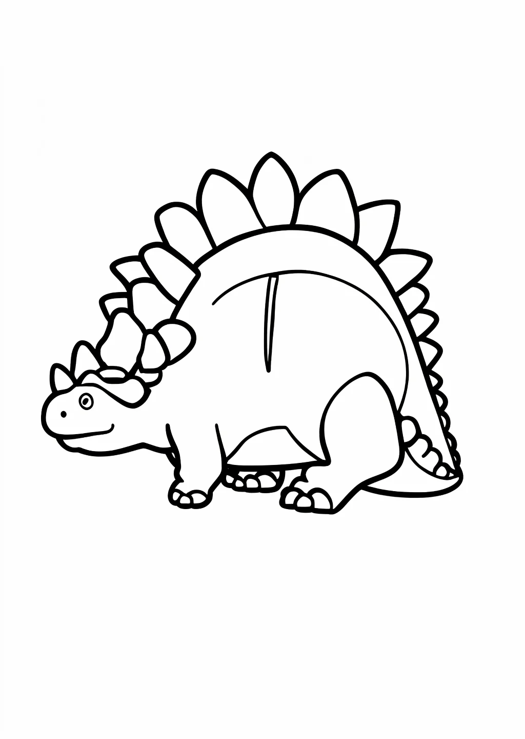 Stegosaurus Ausmalbild – Ausmalbild Vorlage