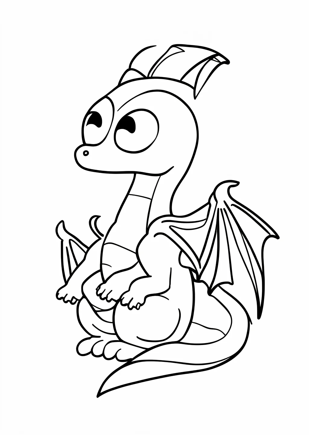 Baby-Drache Ausmalbild
