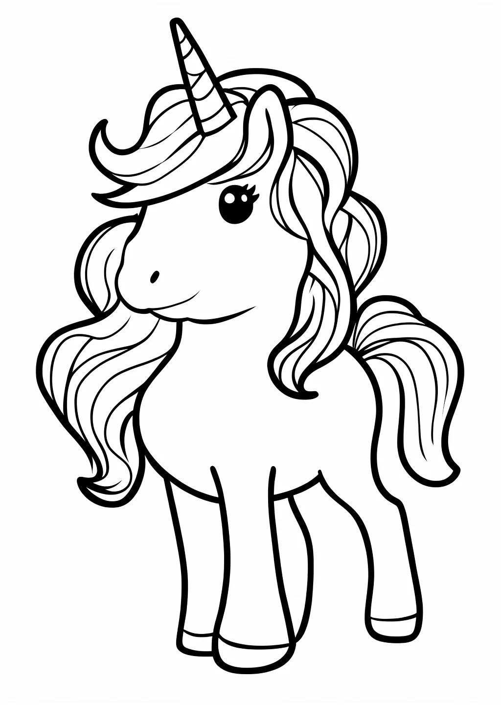 Einhorn Ausmalbild