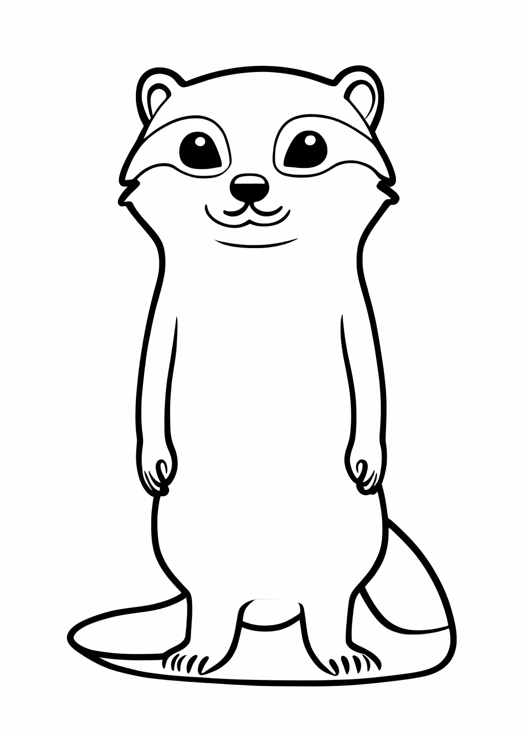 Erdmännchen Ausmalbild – Ausmalbild Vorlage
