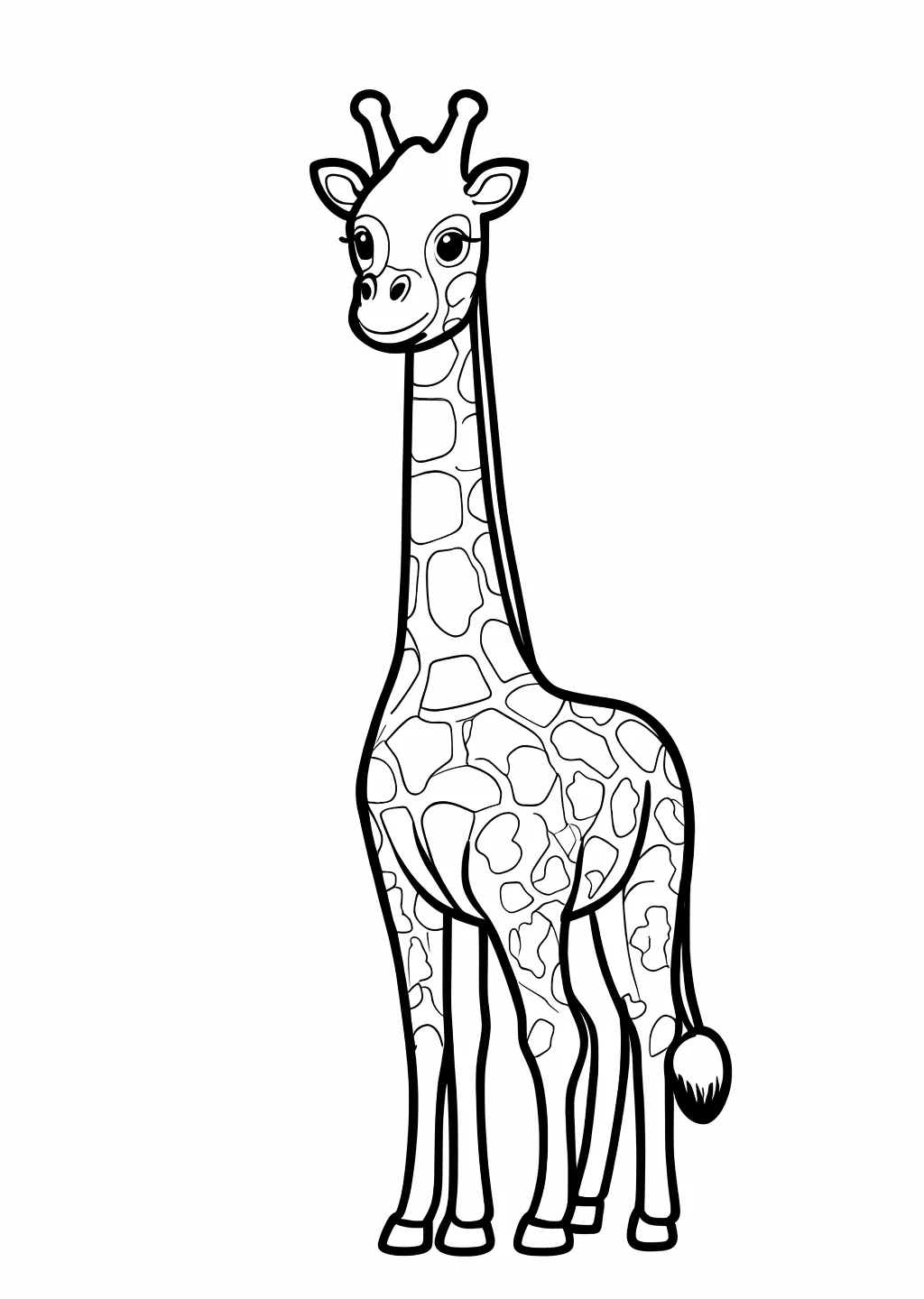 Giraffe Ausmalbild