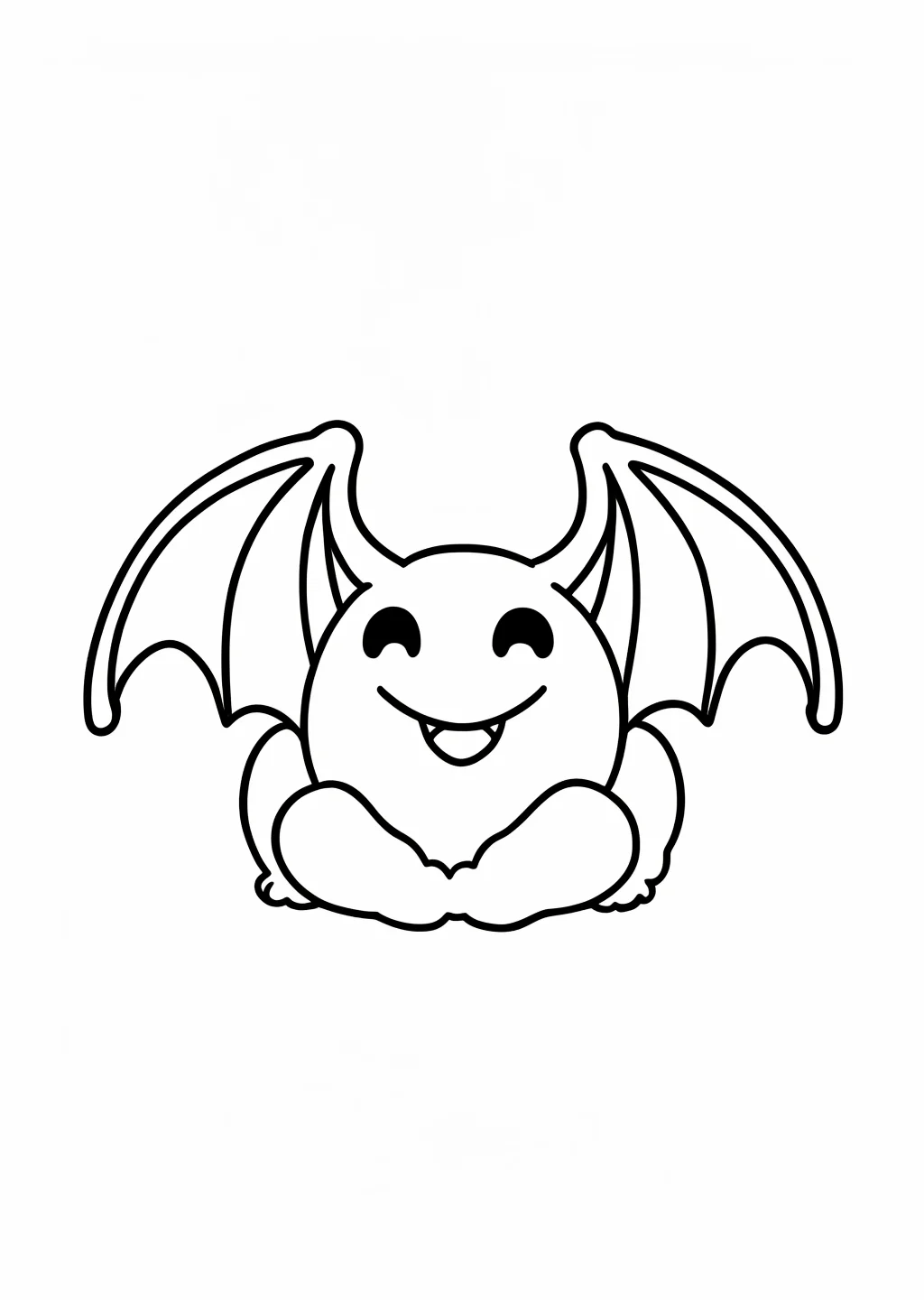 Halloween-Fledermaus Ausmalbild – Ausmalbild Vorlage