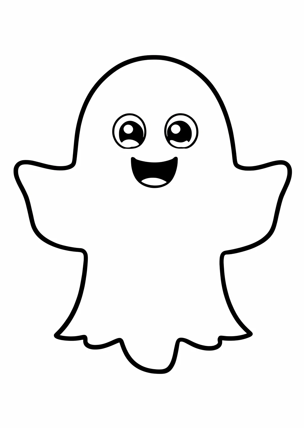 Halloween-Geist Ausmalbild
