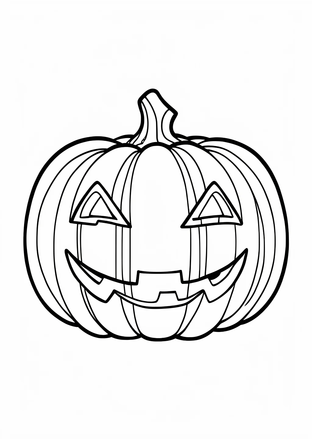Halloween Kürbis Ausmalbild