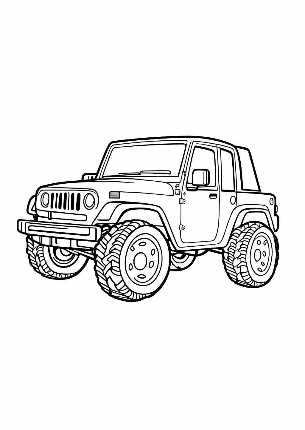 Jeep Ausmalbild – Ausmalbild Vorlage