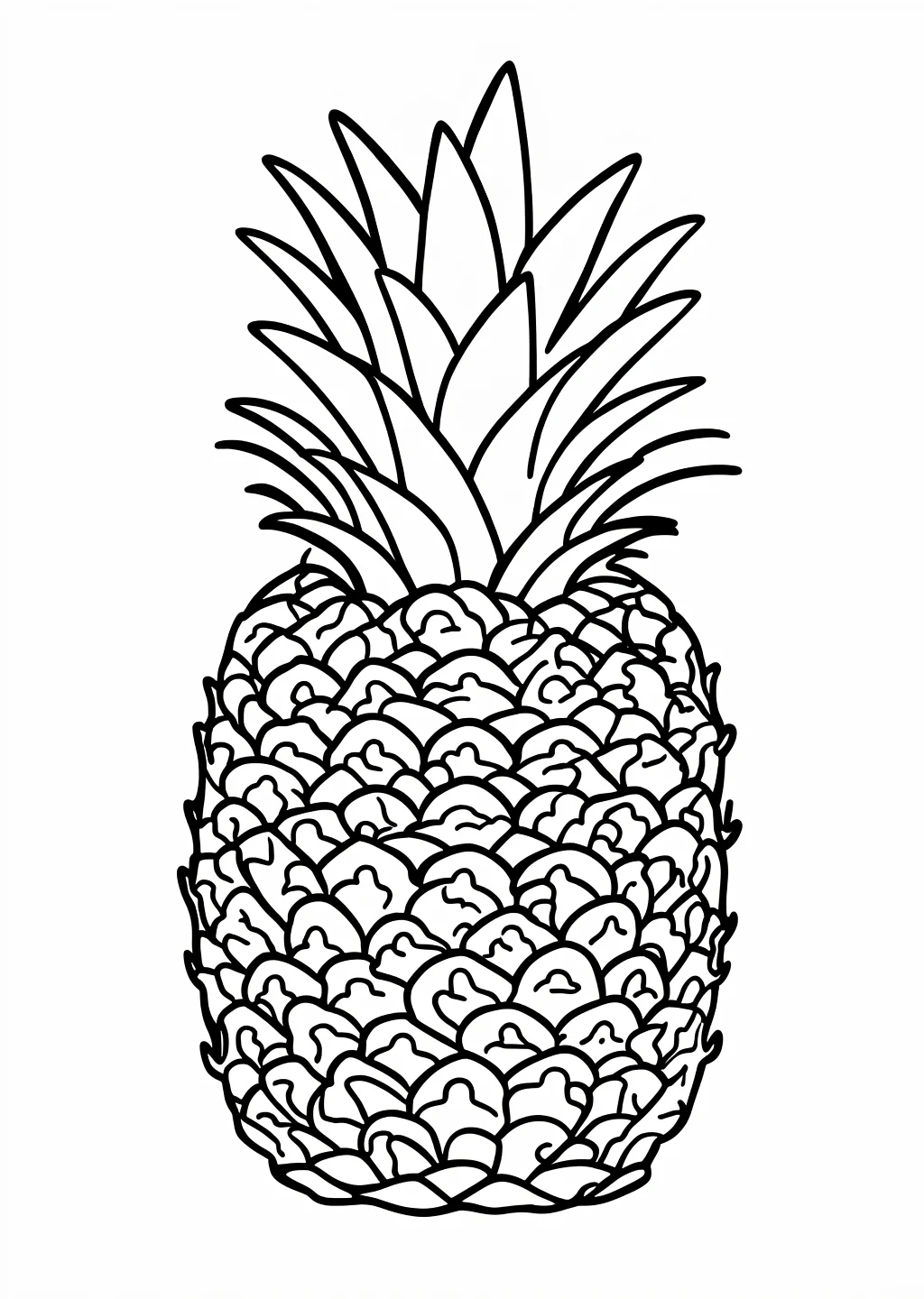 Ananas Ausmalbild