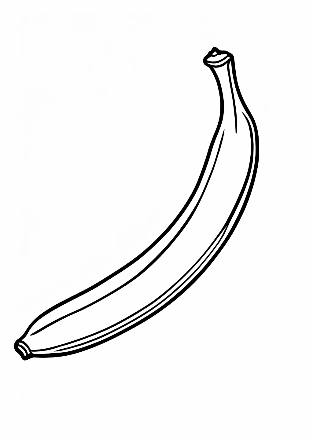 Banane Ausmalbild – Ausmalbild Vorlage