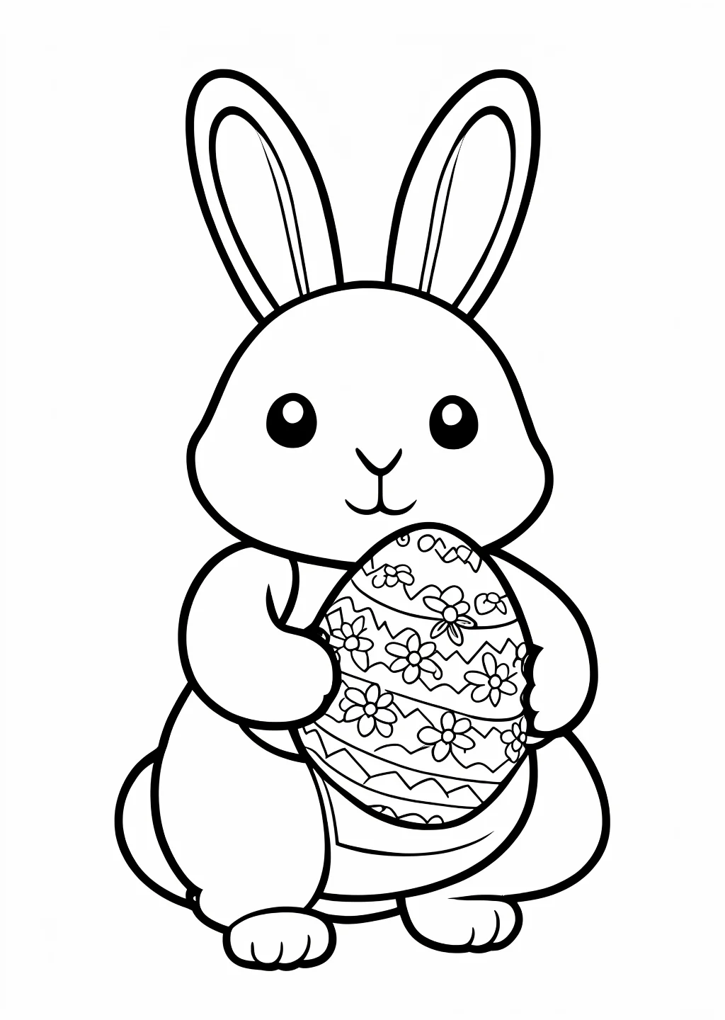 Osterhase Ausmalbild
