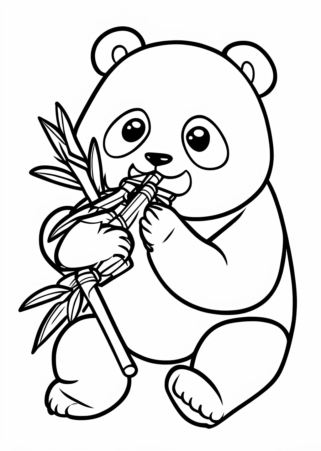 Panda Ausmalbild