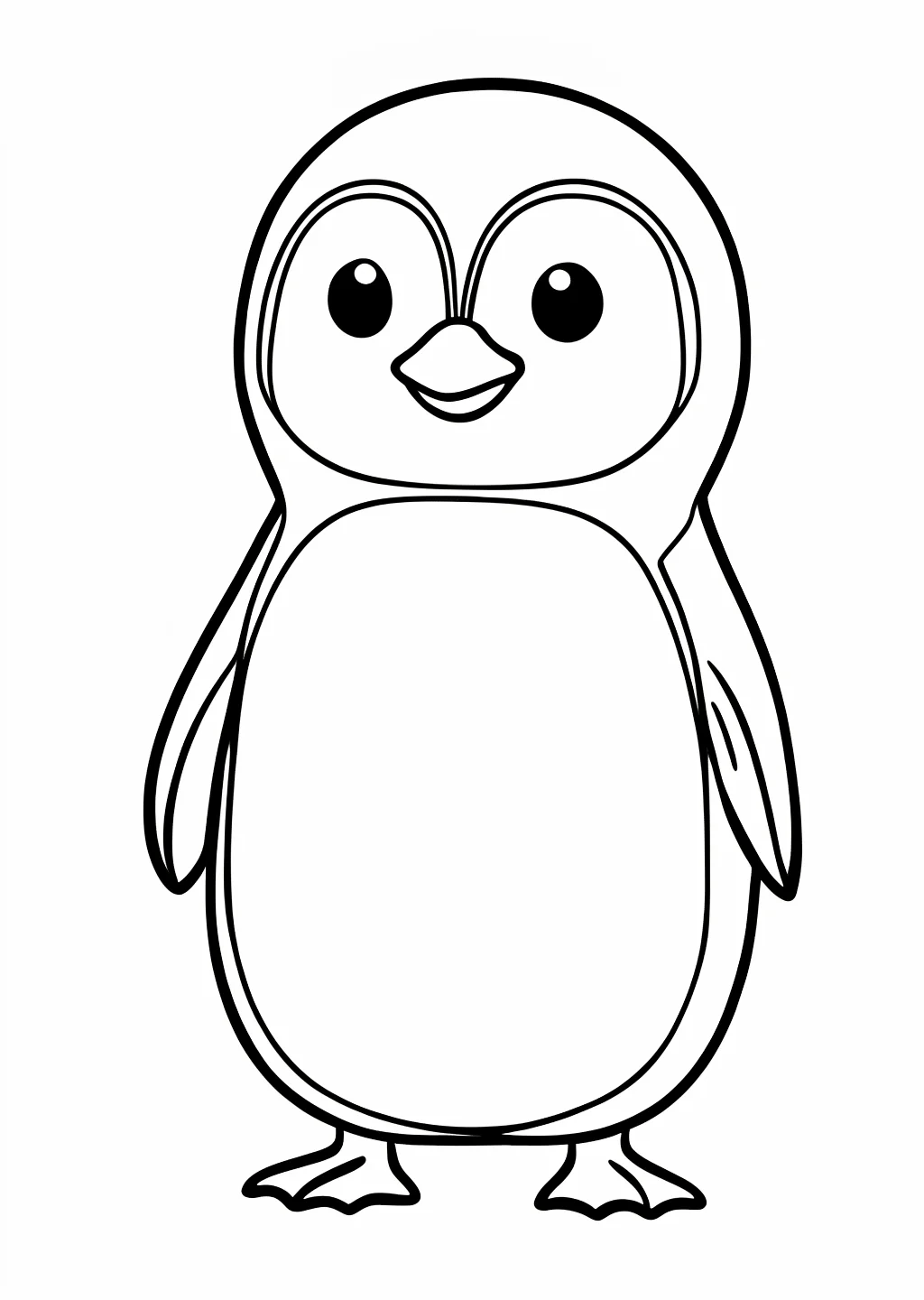 Pinguin Ausmalbild