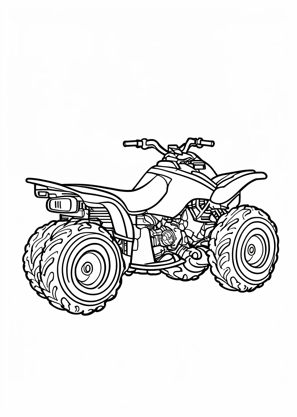 Quad Ausmalbild