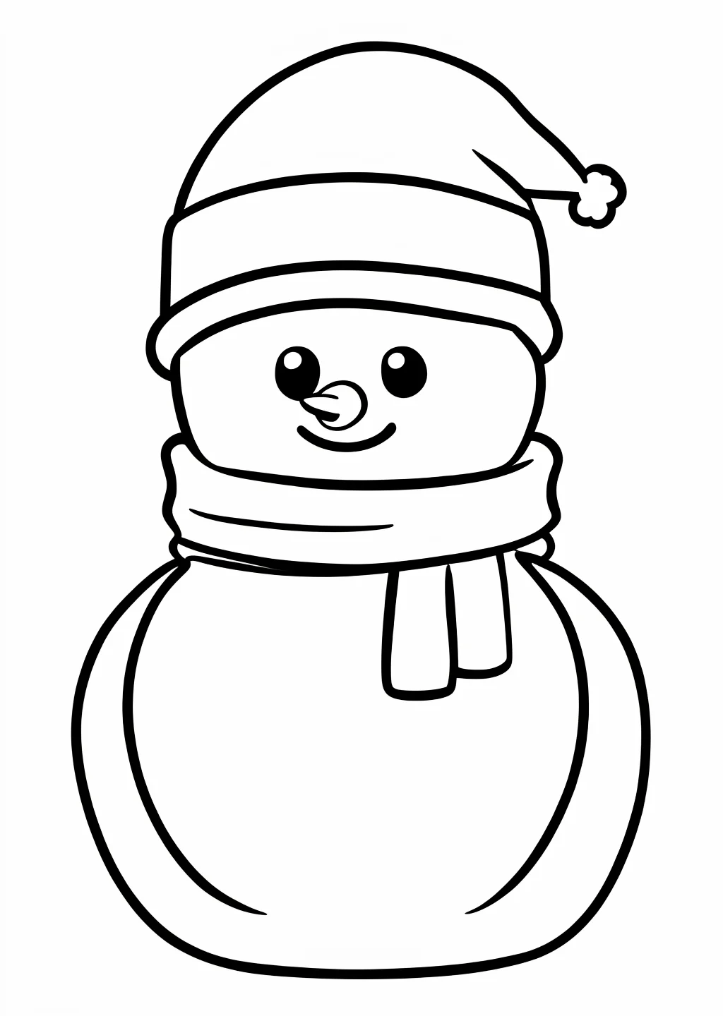 Schneemann Ausmalbild
