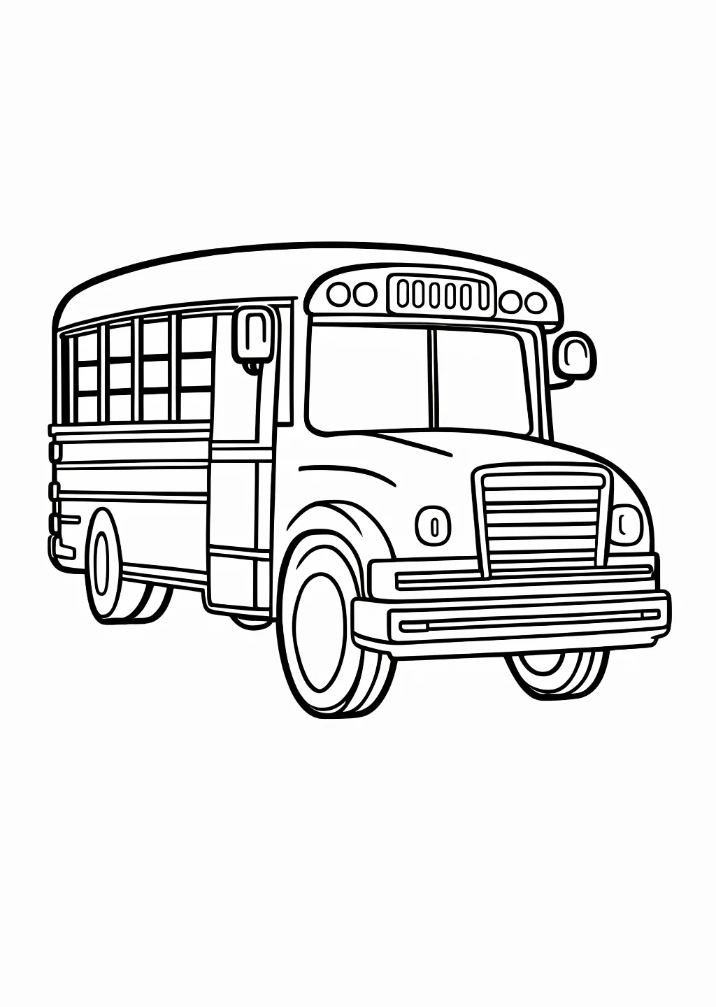Schulbus Ausmalbild