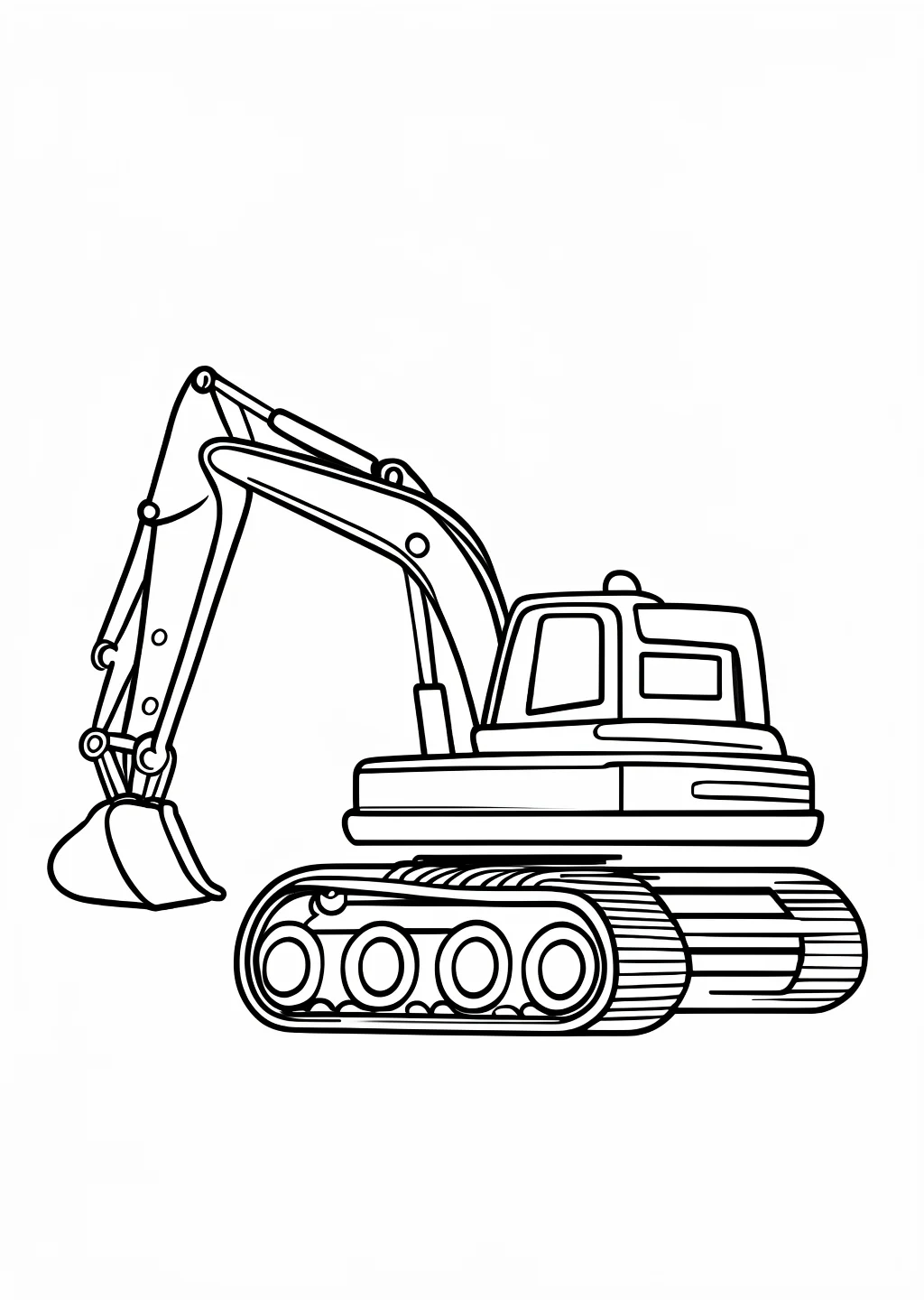 Bagger Ausmalbild