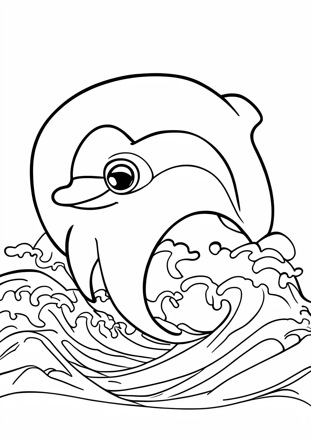 Delfin Ausmalbild