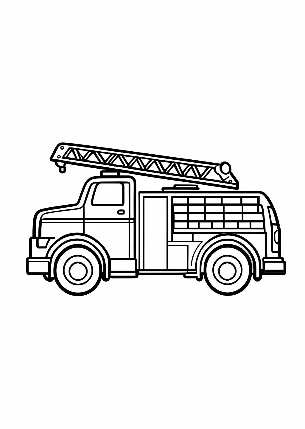 Feuerwehrauto Ausmalbild