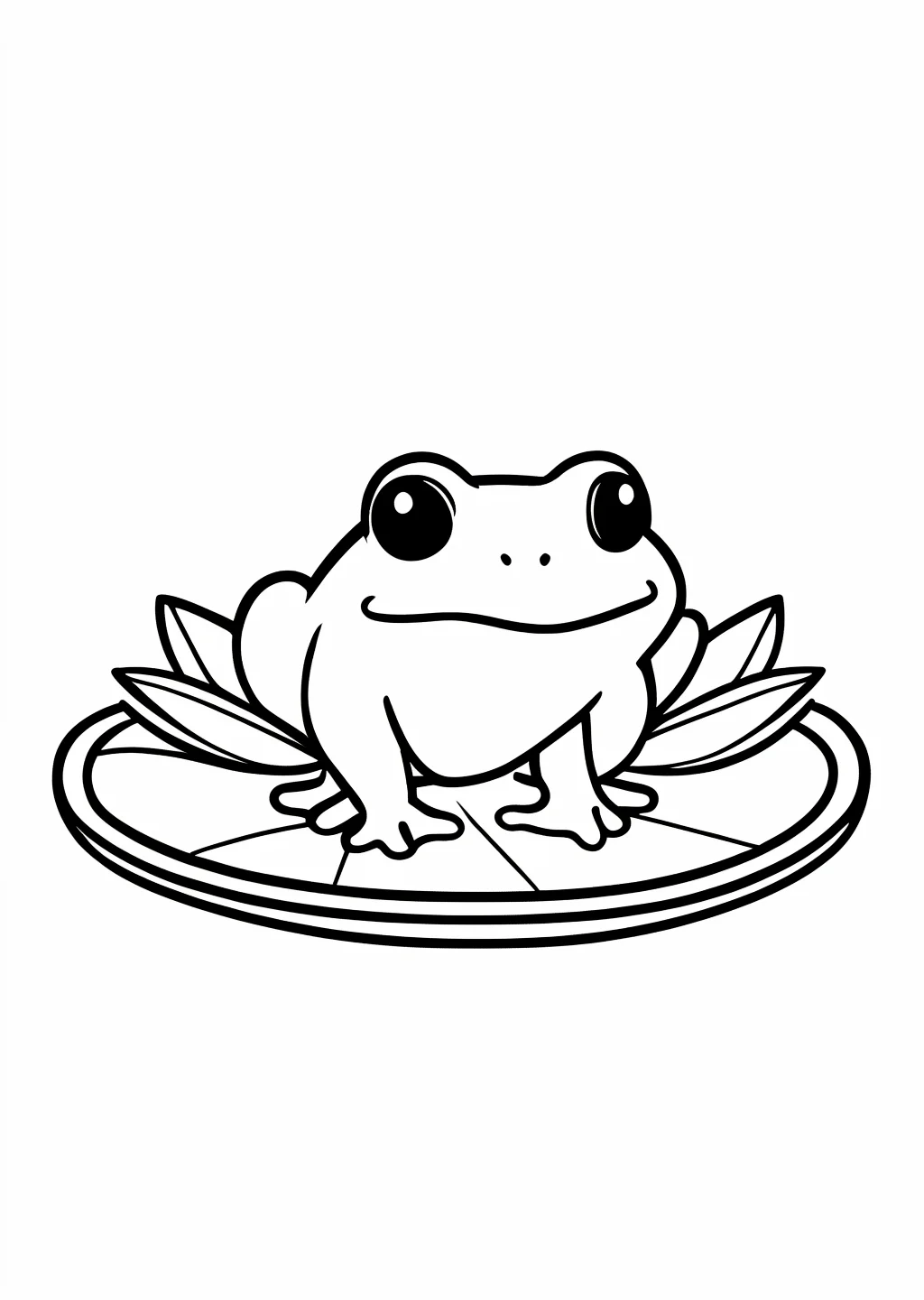 Frosch Ausmalbild