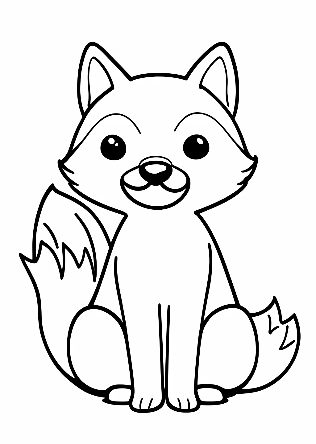 Fuchs Ausmalbild