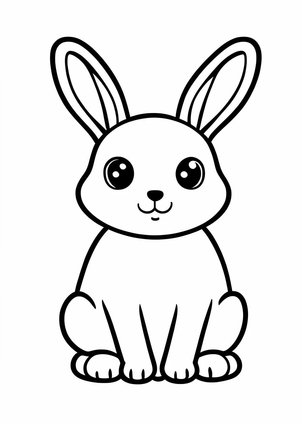 Hase Ausmalbild