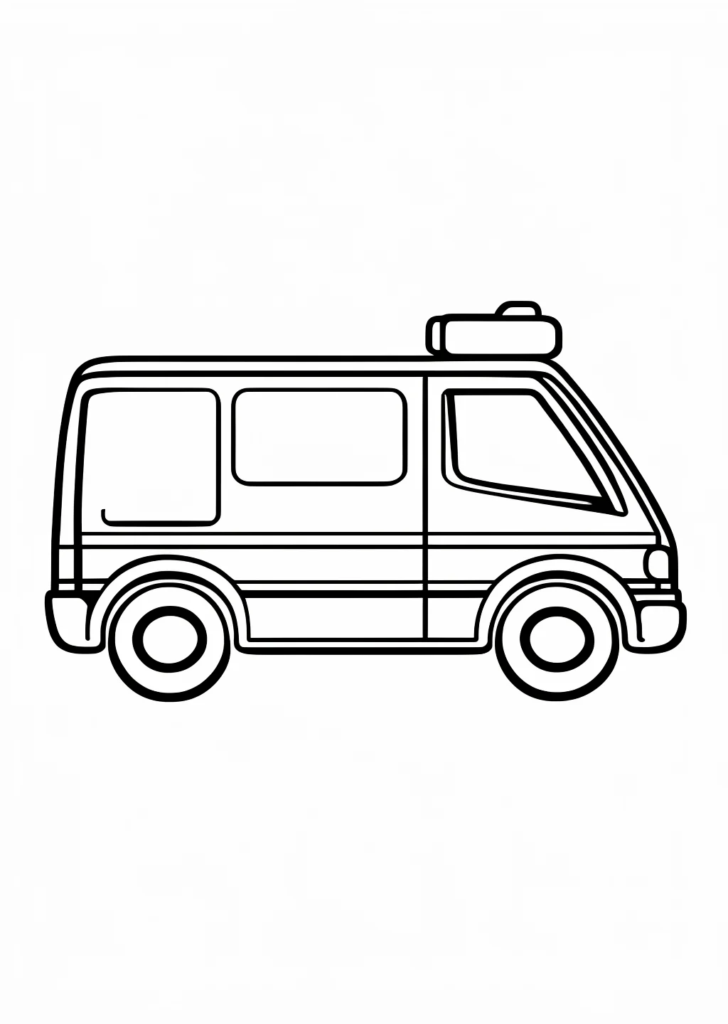 Krankenwagen Ausmalbild