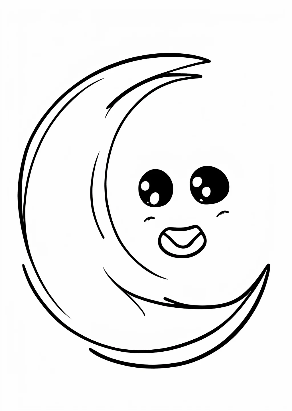 Mond Ausmalbild – Ausmalbild Vorlage