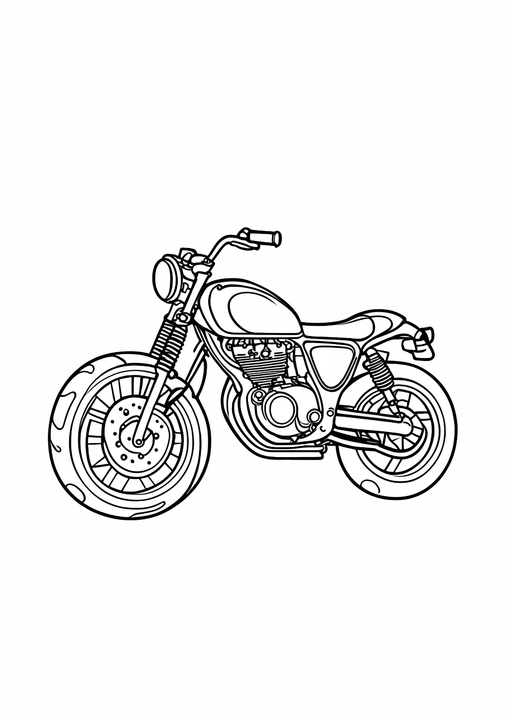 Motorrad Ausmalbild