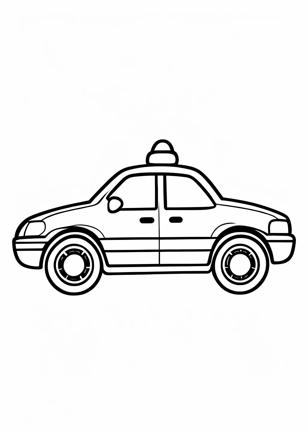 Polizeiauto Ausmalbild