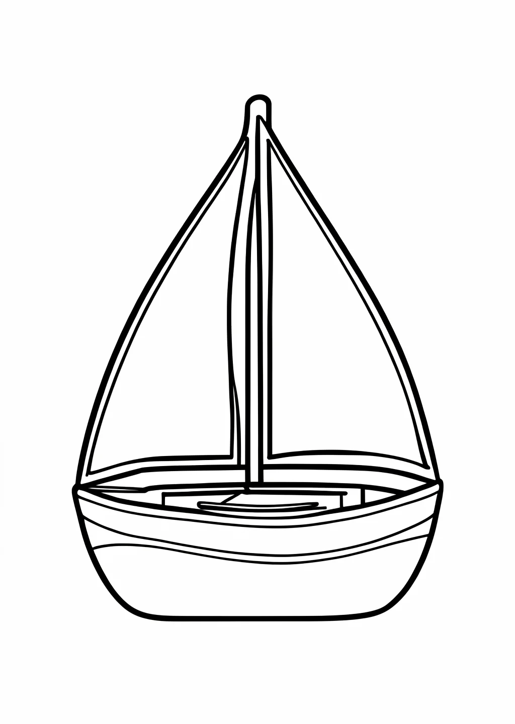 Segelboot Ausmalbild – Ausmalbild Vorlage